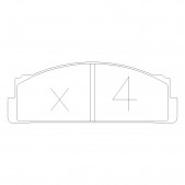 Plaquettes de frein GT2i Club Avant pour FIAT X1/9 1.3, 1.5 1972-90 - Etriers de frein Bendix