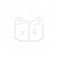 GT2i Race Front brake pads for LOTUS Elise / Exige 1.8i 16V Gr N - Brake calipers AP Racing