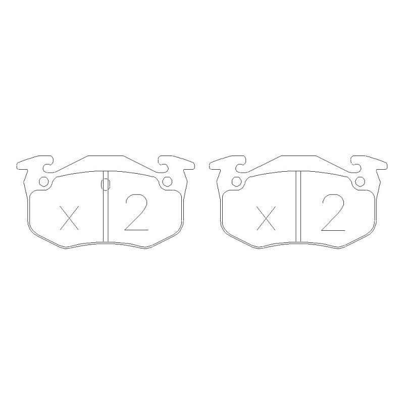 Bremsbeläge GT2I Race hinten CITROEN SAXO 1.6i, 1.6i 16V 96-05 - GT-PR0400T - 3661768552995