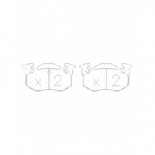 GT2i Race Rear brake pads for CITROEN Saxo 1.6i 16V Challenge - Brake calipers Bendix