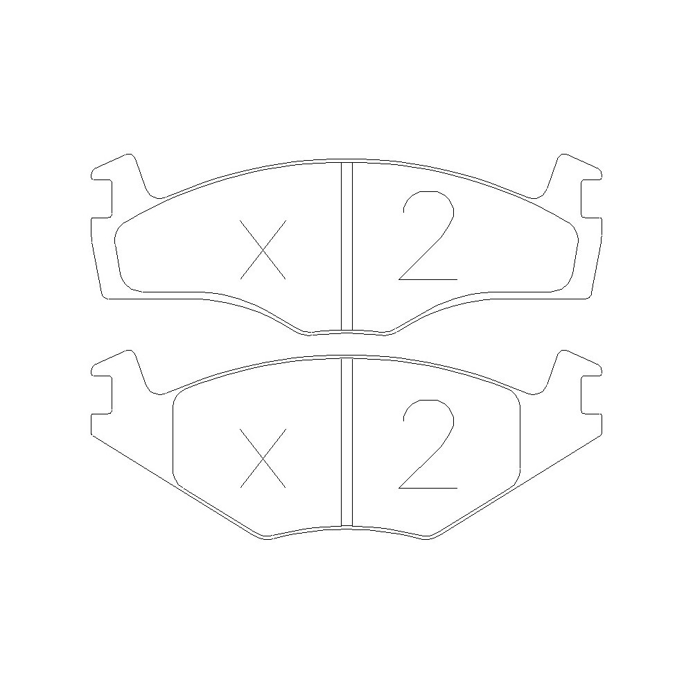 Plaquettes de frein GT2i Race Avant pour VOLKSWAGEN Golf II 1.8i GT, 1.8i GTI 1983-91 - Etriers de frein KH - GT-PR0470T - 3661768553015