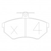 GT2i Race Rear brake pads for VOLKSWAGEN Golf III 2.0i GTi, 2.0i 16V, 2.8i VR6 1991-97 - Brake calipers Girling