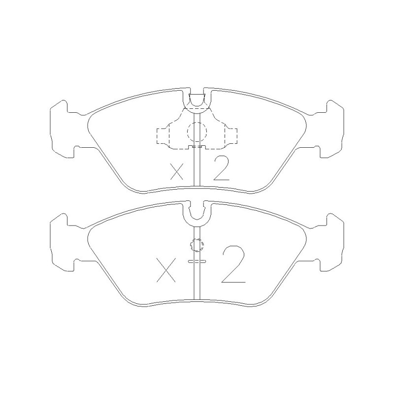 Bremsbeläge GT2I Race vorne BMW Serie 3 (E30) M3 2.3i, 2.5i 86-92 - GT-PR0930T - 3661768553121