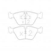 GT2i Race Front brake pads for BMW Serie 3 (E36) M3 Gr N - Brake calipers Ate