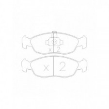 Pastiglie freno anteriori GT2i Race per PEUGEOT 106 1.6i Rallye, 1.6i 16V Gr N - Pinze freno Ate