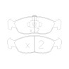 GT2i Race Front brake pads for PEUGEOT 106 1.6i Rallye, 1.6i 16V Gr N - Brake calipers Ate