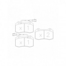 GT2i Race Front brake pads for LANCIA Delta 2.0i 16V Turbo Integrale Evoluzione Gr N - Brake calipers Brembo