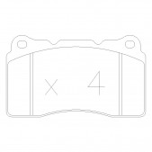 Pastiglie freno anteriori GT2i Race per MITSUBISHI Lancer / Carisma 2.0i 16V Turbo 4wd Evo V, VI, VII, VIII Gr N Tarmac - Pinze 