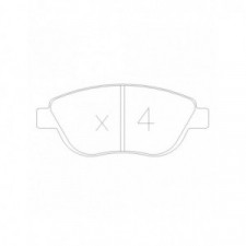 Pastiglie freno anteriori GT2i Race per PEUGEOT 206 2.0i 16V RC Gr N - Pinze freno Bosch