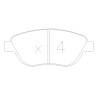 Pastiglie freno anteriori GT2i Race per PEUGEOT 206 2.0i 16V RC Gr N - Pinze freno Bosch