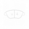 Plaquettes de frein GT2i Race Avant pour PEUGEOT 206 2.0i 16V RC Gr N - Etriers de frein Bosch