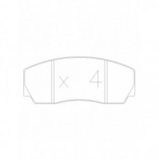 Pastiglie freno anteriori GT2i Race per RENAULT Clio II 1.6i 16V S1600 - Pinze freno AP Racing