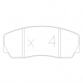 Plaquettes de frein GT2i Race Avant pour RENAULT Clio II 1.6i 16V S1600 - Etriers de frein AP Racing