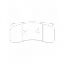 GT2i Race Front brake pads for PEUGEOT 208 1.2i 12V Turbo Rally 4 - Brake calipers TM