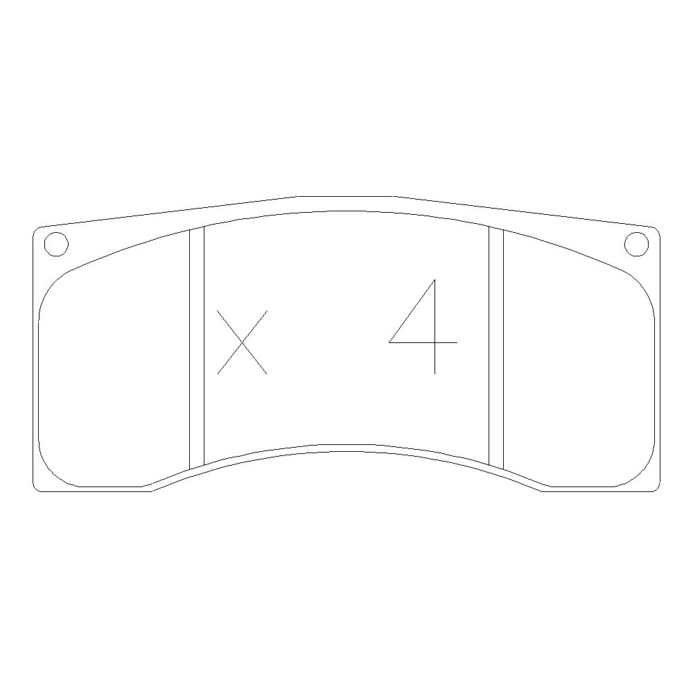GT2i Race Front brake pads for PEUGEOT 208 1.2i 12V Turbo Rally 4 - Brake calipers TM - GT-PR4050T - 3661768553442