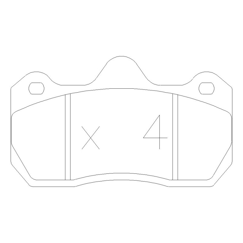 GT2i Race Front brake pads for PEUGEOT 206 2.0i 16V RC Gr A Tarmac - Brake calipers AP Racing - GT-PR4070T - 3661768553459