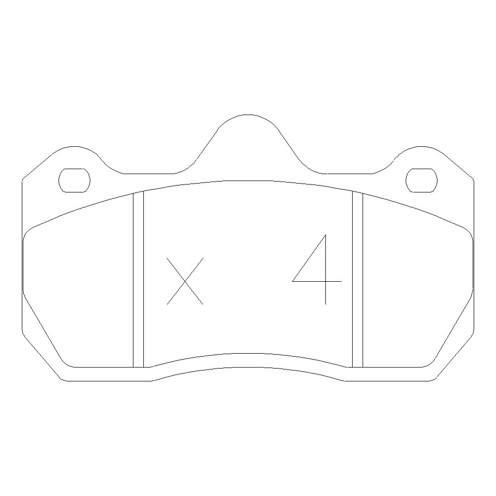 GT2i Race Front brake pads for PEUGEOT 206 2.0i 16V RC Gr A Tarmac - Brake calipers AP Racing - GT-PR4070T - 3661768553459