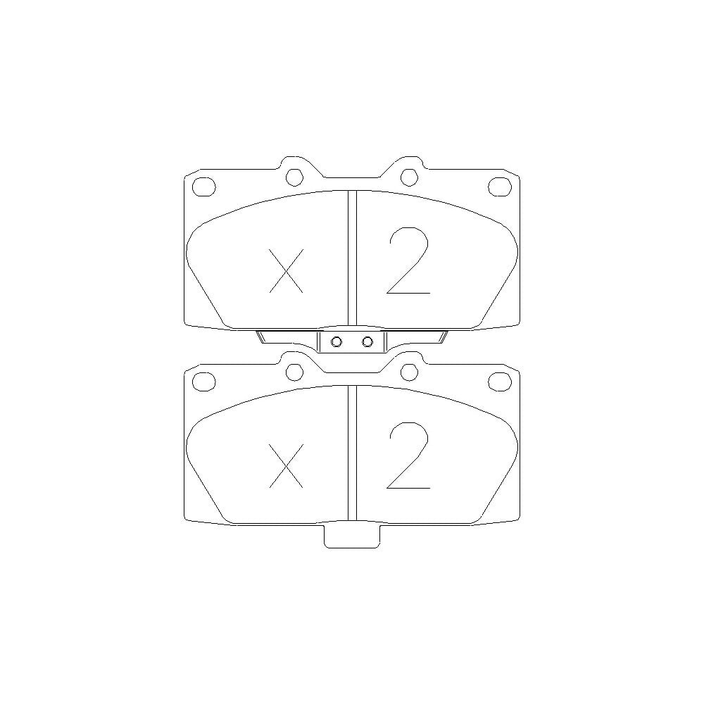 GT2i Race Front brake pads for SUBARU Impreza 2.0i 16V Turbo 4wd Gr N - Brake calipers Sumitomo - GT-PR4280T - 3661768553466