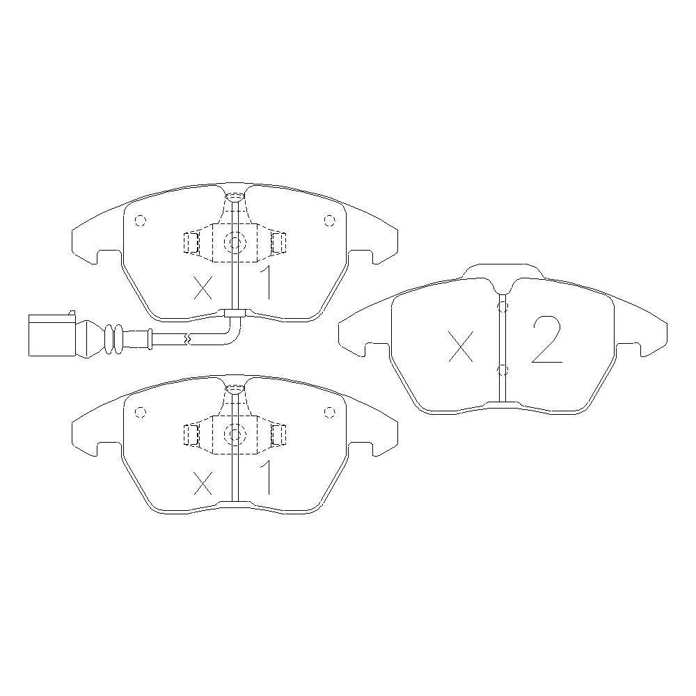 Bremsbeläge GT2I Race vorne AUDI A1 (8X) 1.4i TFSI, 1.6 TDI 105 HP, 2.0 TDI 10-18 - GT-PR5640T - 3661768553497