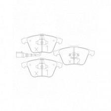 GT2i Race Front brake pads for VOLKSWAGEN Golf III 3.2i V6 R32 Circuit - Brake calipers Ate