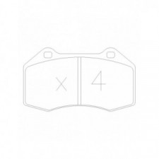 Plaquettes de frein GT2i Race Avant pour RENAULT Clio III 2.0i 16V RS R3 - Etriers de frein Brembo