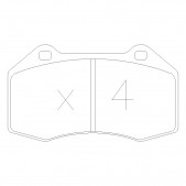 GT2i Race Front brake pads for RENAULT Clio III 2.0i 16V RS R3 - Brake calipers Brembo