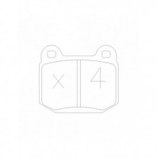 Pastillas de freno traseras GT2i Race para RENAULT Clio III 2.0i 16V RS Evo R3 - Pinze freno AP Racing