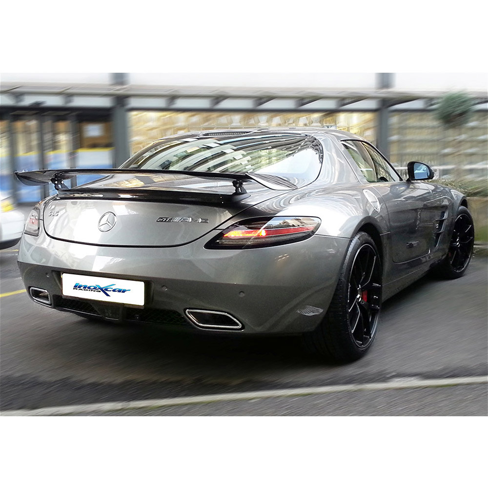 Auspuff Inoxcar Zwischenrohr mit Schalldämpfer MERCEDES SLS C197 SLS AMG 6.3 V8 571cv nach 2010 - IC-MESLS01 - MESLS.01 - 3661768236925