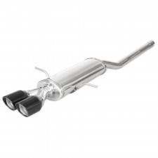 Inoxcar Exhaust Rear Silencer Central 2X80 X-RACE BLACK MINI Coupé (R58) 1.6 S (184HP) / J.COOPER WORKS (211HP) 11+ (R58)