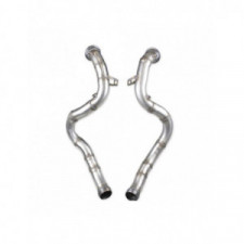 Tube afrique INOX pour MERCEDES CLASSE C63 AMG S Type W205 4.0i V8 BiTurbo 2015- diam.70