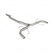 Posteriore  senza silenziatore acciaio inox DX+SX ALFA ROMEO GIULIA Q4 VELOCE 2.0 Turbo 280cv 2016- diam.70