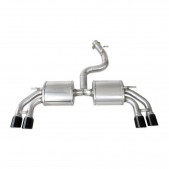 Rear silencer, end pipe 2x80mm X-Race Noir LHS+RHS AUDI S3 8V 2.0 TFSI 300cv 2013-
