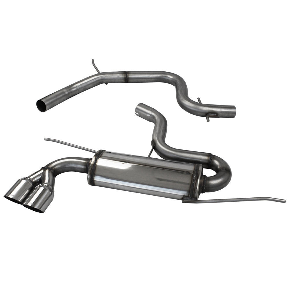 Catback 2x80mm Racing INOX VOLKSWAGEN GOLF 5 2.0 16V TFSI GTI 200CV-230CV 2004- diam.65 - IC-CATBACK131 - CATBACK.131 - 3661768558751