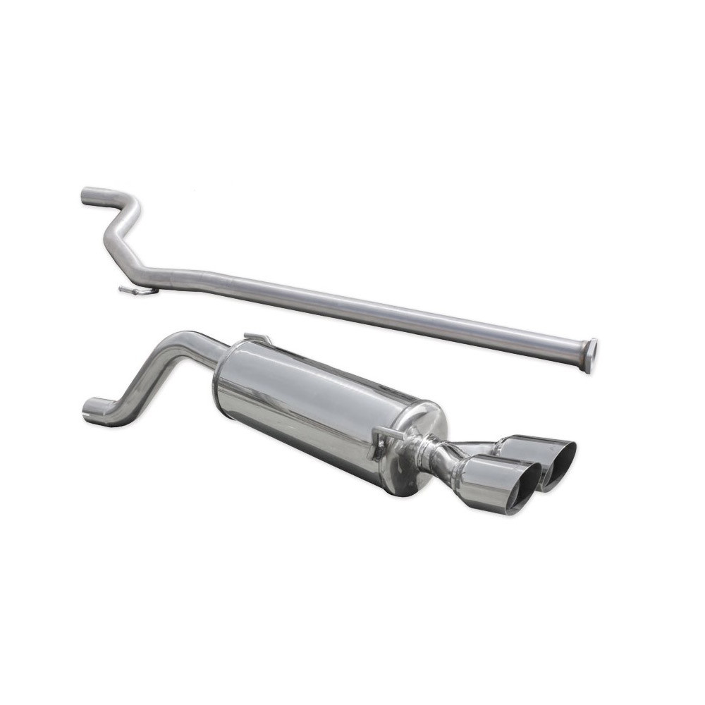 Catback 2x76mm Racing INOX ABARTH GRANDE PUNTO 1.4 T-JET 155CV 2007- diam.55 - IC-CATBACK43 - CATBACK.43 - 3661768558812