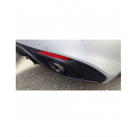 Edelstahlterminal 102mm Racing ALFA ROMEO GIULIA Q4 VELOCE 2.0 Turbo 280cv 2016- Durchm.70