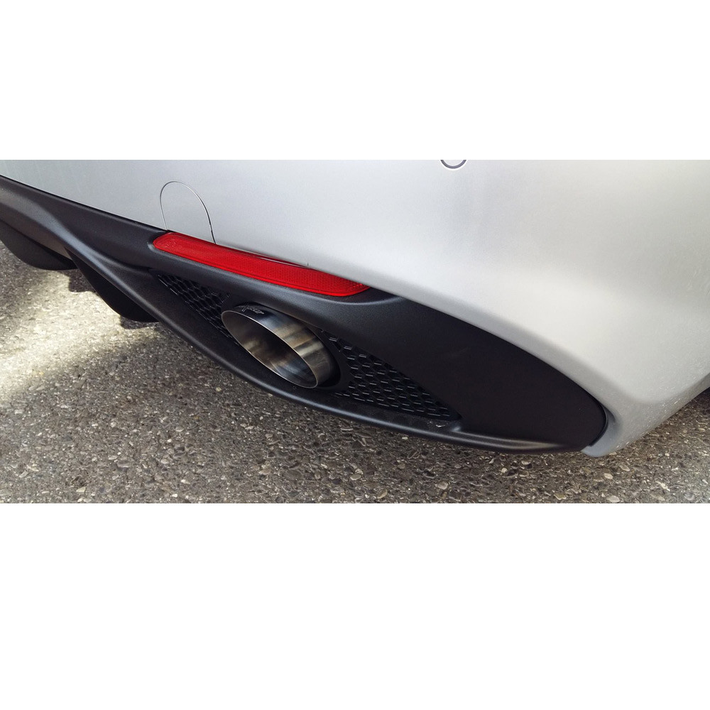 Terminal inox 102mm Racing ALFA ROMEO GIULIA Q4 VELOCE 2.0 Turbo 280cv 2016- diam.70 - IC-GIUQ410RA - GIU.Q4.10RA - 3661768559482