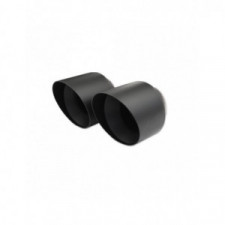 Edelstahl Terminal 2x100mm Schwarz Keramik HONDA CIVIC 1.5 Turbo 182cv 2018-