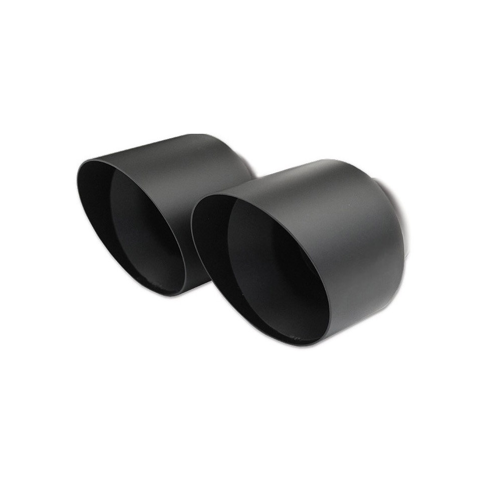 Posteriore acciaio inox 2x100mm nero ceramica HONDA CIVIC 1.5 Turbo 182cv 2018- - IC-HOCI0610CBK - HOCI.06.10CBLACK - 3661768559499