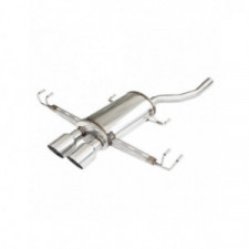 Posteriore acciaio inox 2x100mm Racing HONDA CIVIC 1.5 Turbo 182cv 2018-