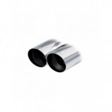 Edelstahlterminal 2x80 Racing AUDI A3 8P SPORTBACK 2.0 TDI 170PS 2003-