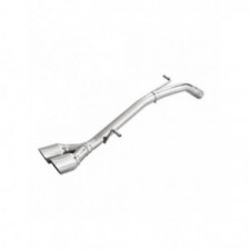 Terminal Edelstahl 2x80mm Racing PEUGEOT 208 1.6 GTI 30TH 208cv 2015- Durchm.63