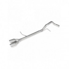 Posteriore  senza silenziatore acciaio inox 2x80mm Racing SEAT IBIZA SC 6J 1.2 Tsi FR 110cv 2015-