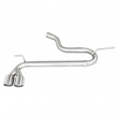 No silencer end pipe 2x80 Racing SEAT LEON 5F 1.4 TSI FR 122cv 2015-