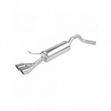 Edelstahl Terminal 2x80mm Racing SKODA FABIA NJ 1.2 TSI 90-110cv 2014-