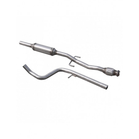 Tube central avec silencieux INOX pour CITROEN DS3 1.6T RACING 207CV 2011- diam.55