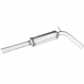 Central pipe with silencer for SKODA FABIA NJ 1.2 TSI 90-110cv 2014-