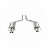 Rear silencer, end pipe with valve for MERCEDES CLASSE C63 AMG S W205 4.0i V8 BiTurbo 2015- diam.70