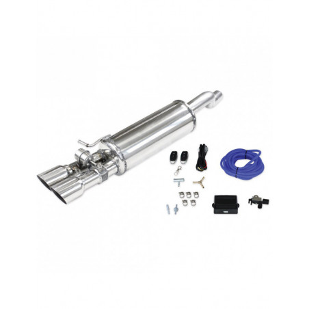 Edelstahlventil Terminal 2x80mm Racing für VOLKSWAGEN POLO AW 2.0 GTI 200cv 2018-