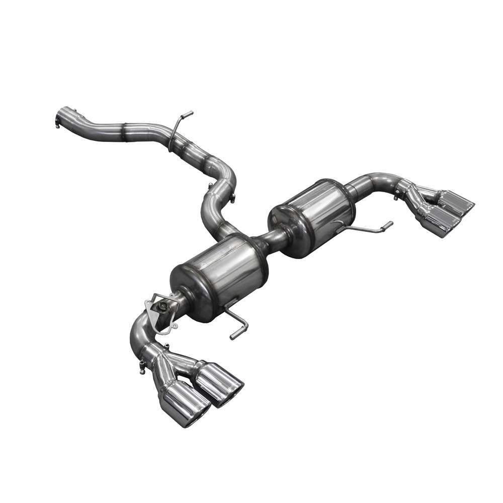 Terminale acciaio inox con valvola 2x80mm X-Race per AUDI S1 8X 2.0 TFSI 231cv QUATTRO Sportback 2014- - IC-VALVS101 - VALV.S1.01 - 3661768562789