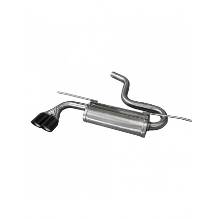Rear silencer, end pipe 2x80mm X-Race noir VOLKSWAGEN GOLF 7 2.0 GTD 184cv 2013- diam.55